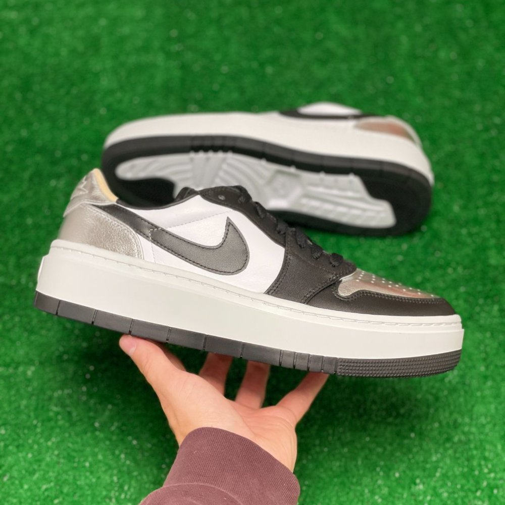 Nike Air Jordan 1 Elevate Womens Shoe Silver Black DQ8561-001 NEW Multi Sz